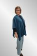 Petrol cardigan / poncho kappe, 8049