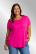 Ensfarvet T-Shirt fra Gozzip, Pink, Gitte 9905