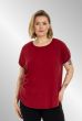 Ensfarvet T-Shirt fra Gozzip, Scarlet, Gitte 9905