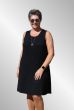 Sort basis kjole i jersey, Gitte 9906