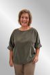Grøn fløjlsbluse 9F3616