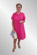 Pink bomulds skjorte kjole / cardigan, Betty XUI