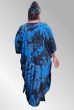 Viskose Kaftan, blå, 6206-2301