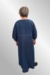 Blå denim maxikjole, 11158
