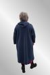 Mørk blå fleecefrakke, 22158