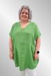 Grøn hør tunika Yrsa