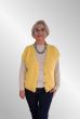 Lys gul strik vest 12300
