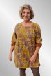 Lun tunika i smuk gyldent print, Bella A40-J1