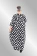 Sort print kjole, AKG 1926 Jasmina