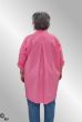 Pink oversize skjorte med print, M175