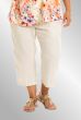Sandfarvet capri bukser, G253081