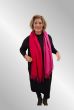 Rød / pink dobbelt cashmera / viskose tørklæde FA78089